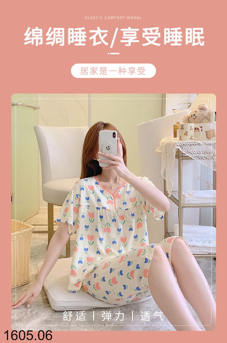 25HA1605.06 - BỘ LANH LỬNG HOA CỘC TAY CHO NỮ
