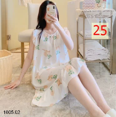25HA1605.02 - VÁY LANH VIỀN BÈO CHO NỮ