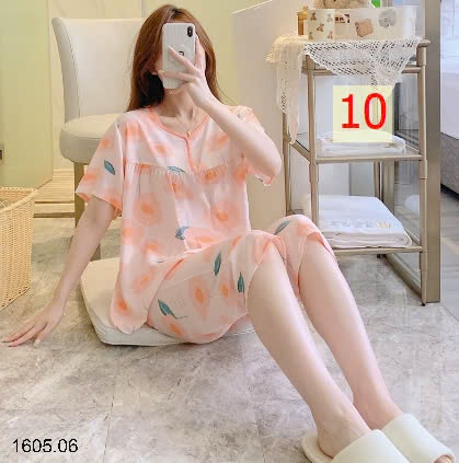 25HA1605.06 - BỘ LANH LỬNG HOA CỘC TAY CHO NỮ