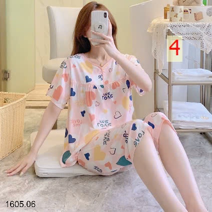 25HA1605.06 - BỘ LANH LỬNG HOA CỘC TAY CHO NỮ