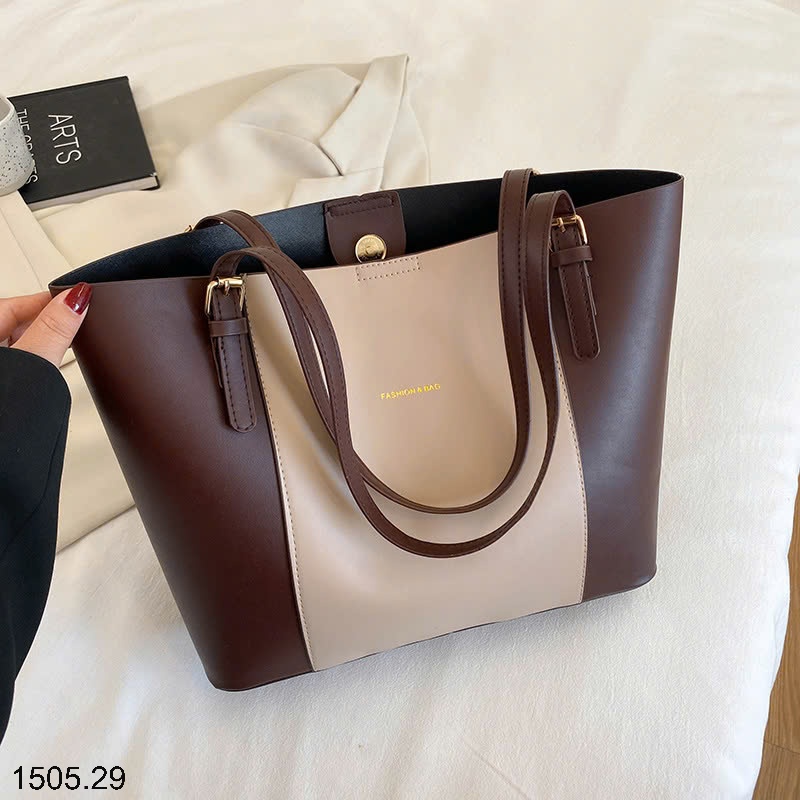 25HA1505.29 - TÚI TOTE ĐEO VAI PHONG CÁCH RETRO