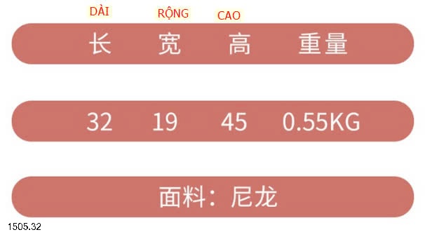 25HA1505.32 - BST CÁC MẪU BA LÔ TRUNG HỌC