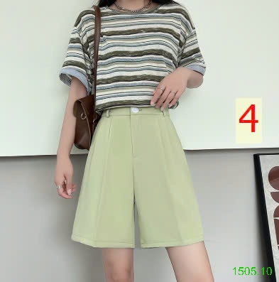25HA1505.10 - QUẦN SHORT CHỮ A CẠP CAO CHO NỮ