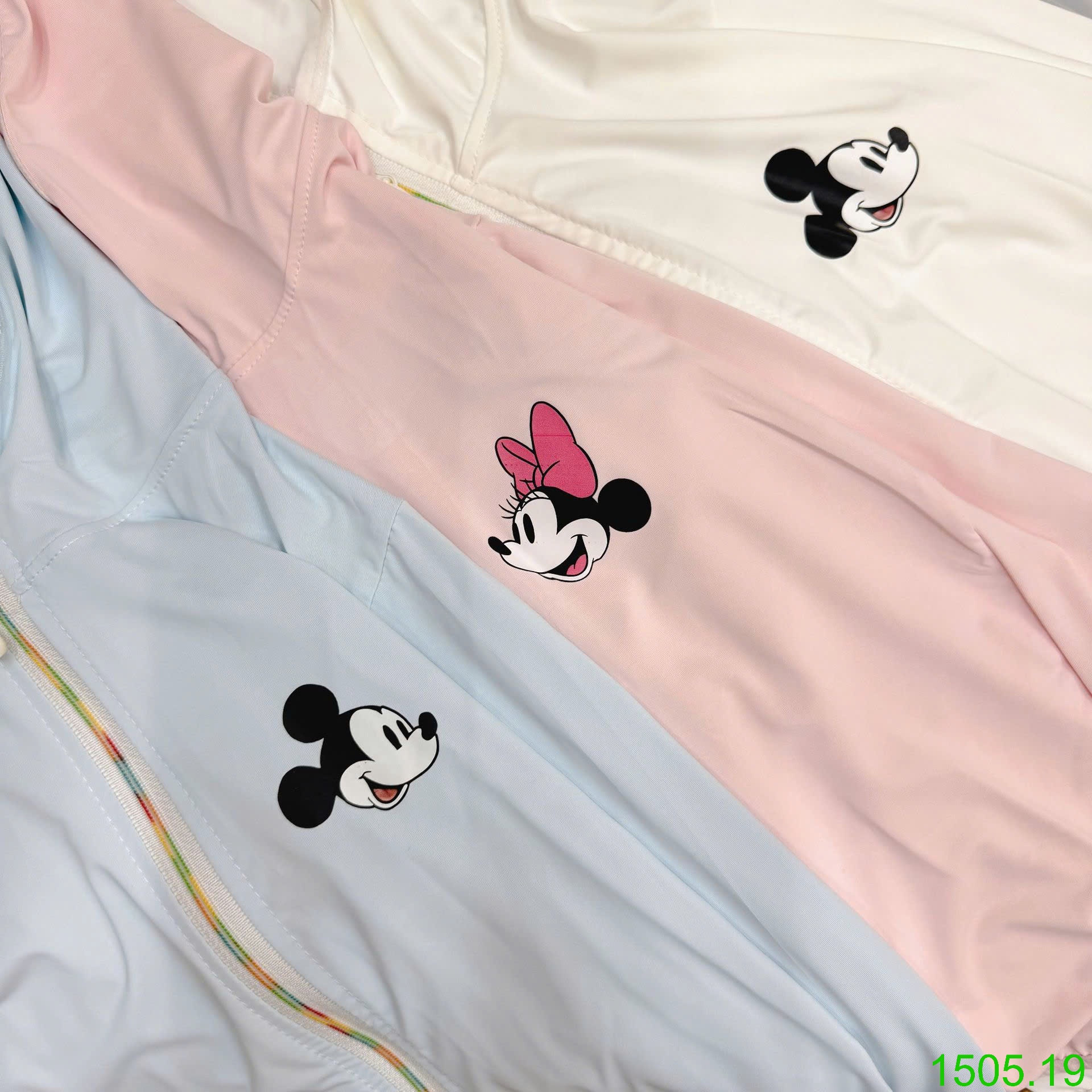 25HA1505.19 - ÁO CHỐNG NẮNG MICKEY, GẤU POOH CHO BÉ