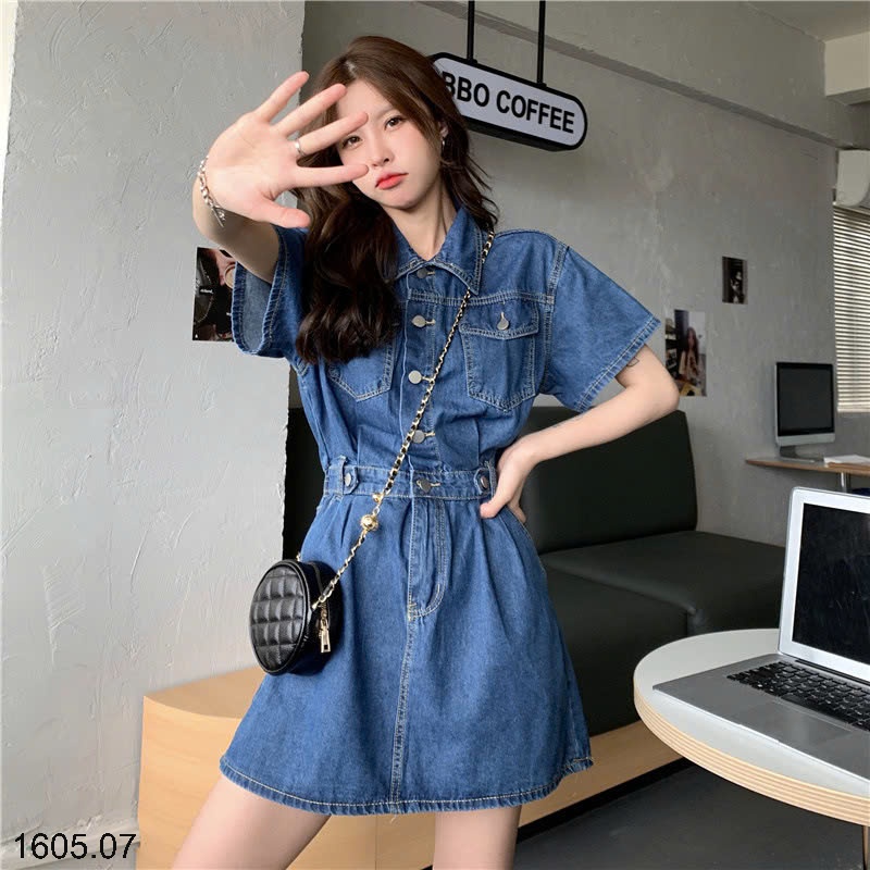 25HA1605.07 - VÁY DENIM CHO NỮ