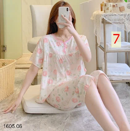 25HA1605.06 - BỘ LANH LỬNG HOA CỘC TAY CHO NỮ