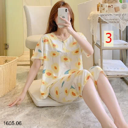25HA1605.06 - BỘ LANH LỬNG HOA CỘC TAY CHO NỮ