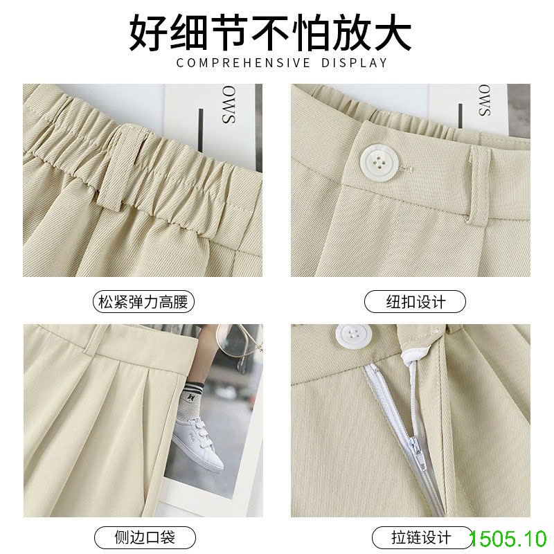 25HA1505.10 - QUẦN SHORT CHỮ A CẠP CAO CHO NỮ