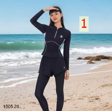 25HA1505.26 - SET BƠI CHỐNG NẮNG 3 CHI TIẾT CHO NỮ