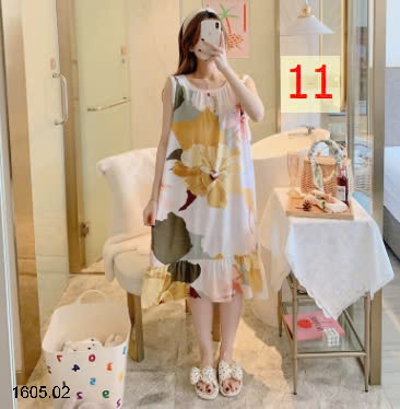 25HA1605.02 - VÁY LANH VIỀN BÈO CHO NỮ