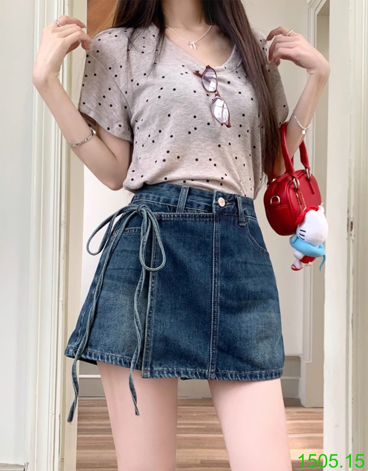 25HA1505.15 - QUẦN SHORT GIẢ VÁY NỮ