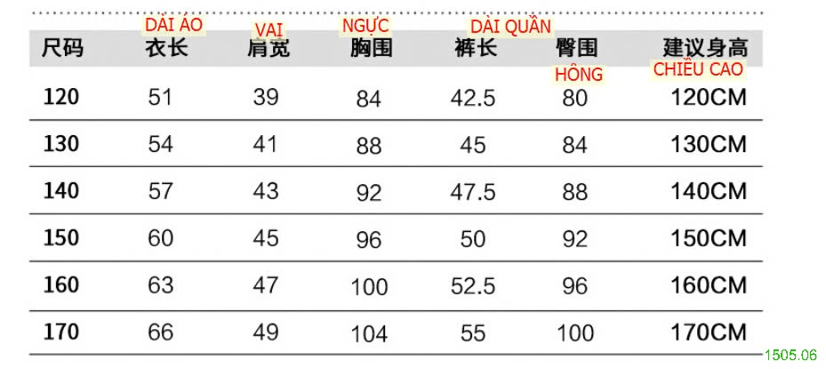 25HA1505.06 - BỘ DEMIN SIZE ĐẠI BÉ TRAI