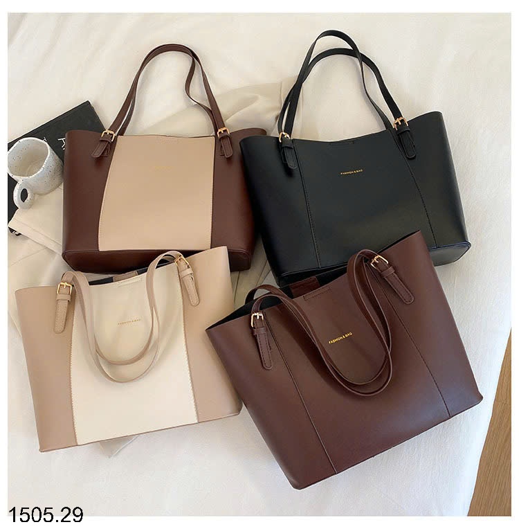 25HA1505.29 - TÚI TOTE ĐEO VAI PHONG CÁCH RETRO