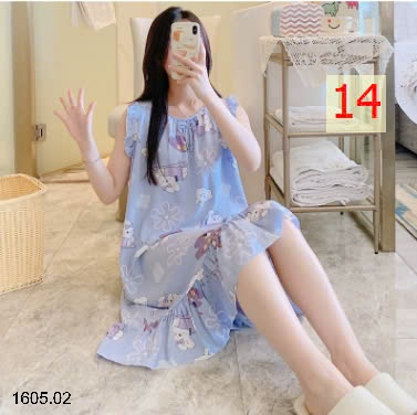 25HA1605.02 - VÁY LANH VIỀN BÈO CHO NỮ