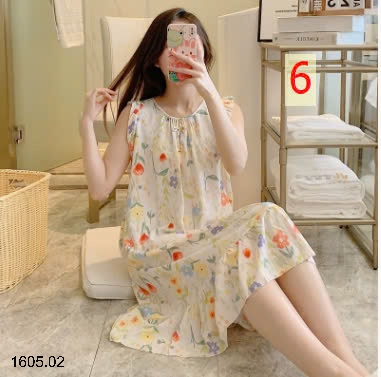 25HA1605.02 - VÁY LANH VIỀN BÈO CHO NỮ