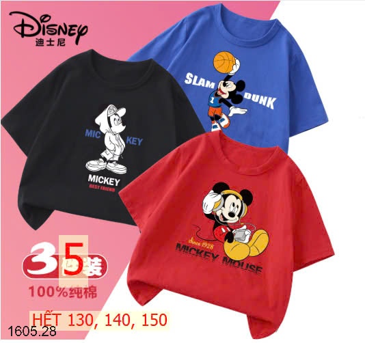 25HA1605.28 - SET 3 ÁO PHÔNG DISNEY CHO BÉ