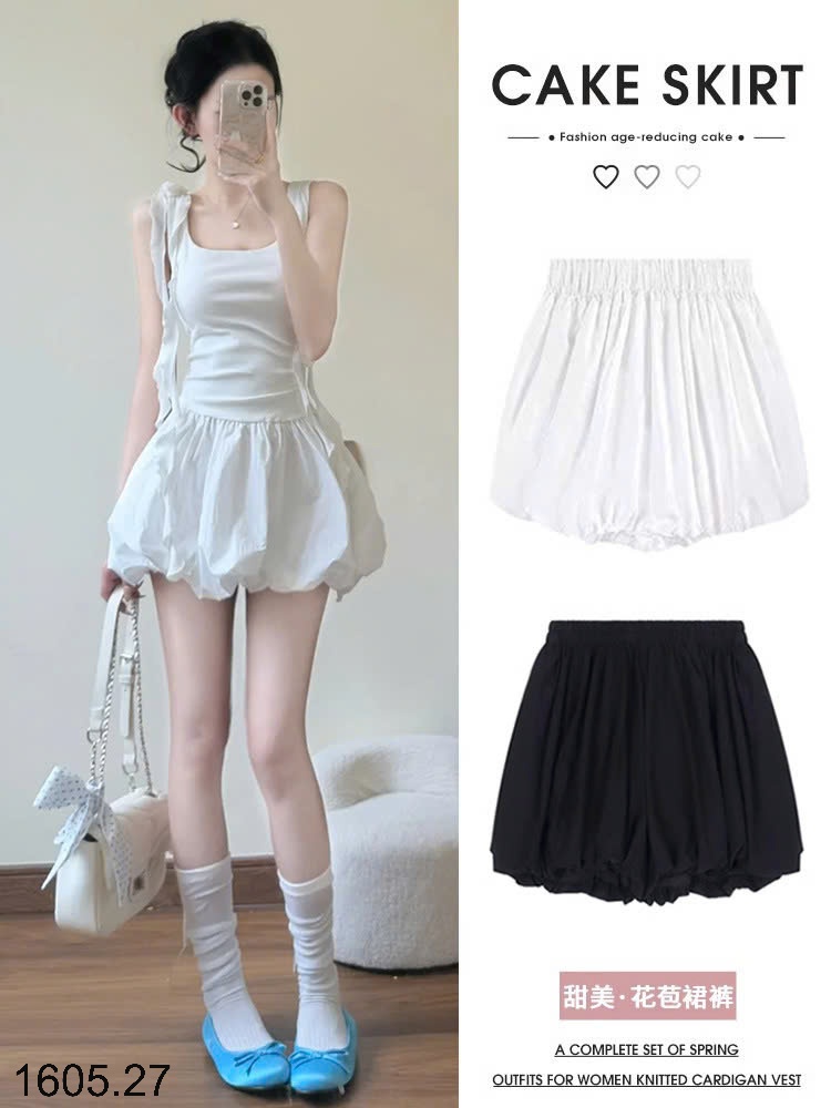 25HA1605.27 - QUẦN SHORT ĐÈN LỒNG CHO NỮ