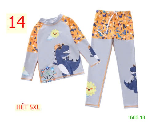 25HA1605.18 - BỘ BƠI DÀI CHỐNG NẮNG BÉ TRAI