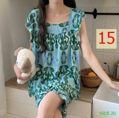 25HA1605.20 - BỘ LANH CỔ CHỮ U TAY BÈO NỮ