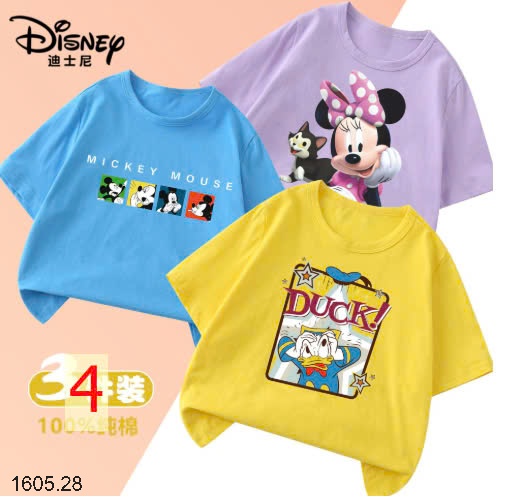 25HA1605.28 - SET 3 ÁO PHÔNG DISNEY CHO BÉ