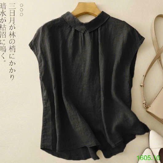 25HA1605.10 - ÁO SƠ MI CỔ SEN NỮ