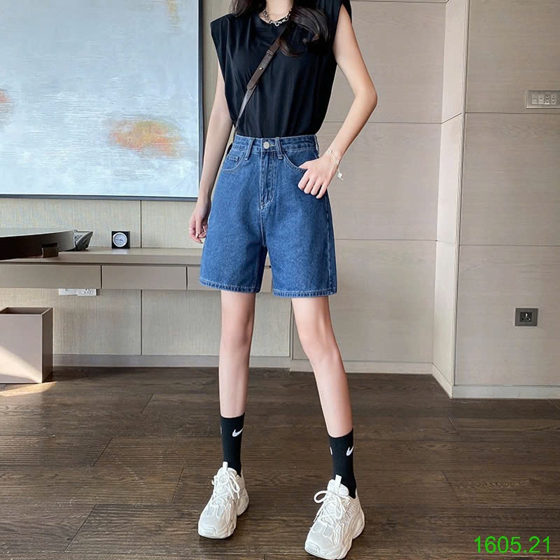 25HA1605.21 - QUẦN SHORT JEAN NỮ 2 MÀU