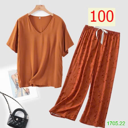 25HA1705.22 - BỘ MẶC NHÀ QUẦN DÀI NỮ
