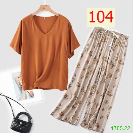 25HA1705.22 - BỘ MẶC NHÀ QUẦN DÀI NỮ