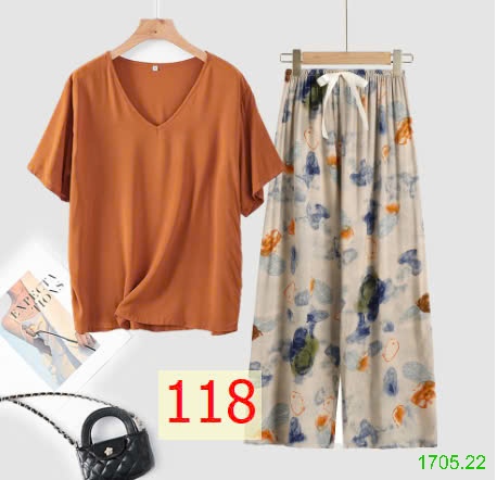 25HA1705.22 - BỘ MẶC NHÀ QUẦN DÀI NỮ