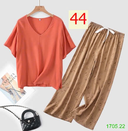 25HA1705.22 - BỘ MẶC NHÀ QUẦN DÀI NỮ