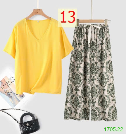 25HA1705.22 - BỘ MẶC NHÀ QUẦN DÀI NỮ