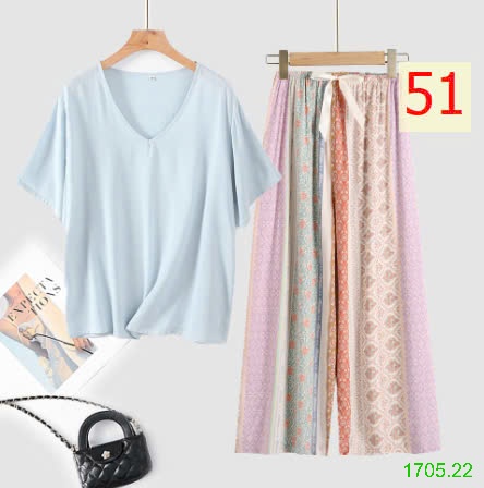 25HA1705.22 - BỘ MẶC NHÀ QUẦN DÀI NỮ