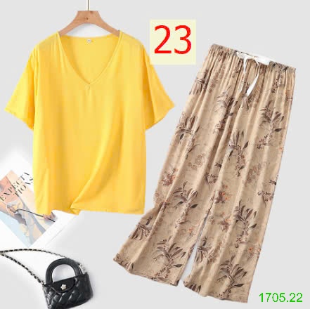 25HA1705.22 - BỘ MẶC NHÀ QUẦN DÀI NỮ