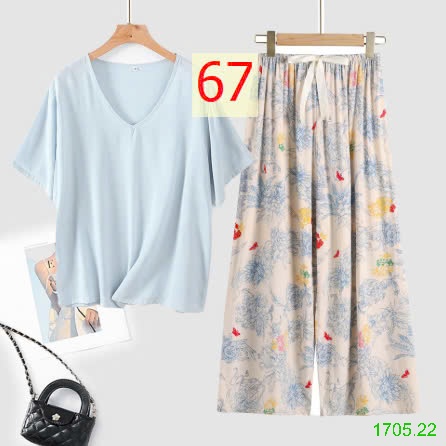 25HA1705.22 - BỘ MẶC NHÀ QUẦN DÀI NỮ