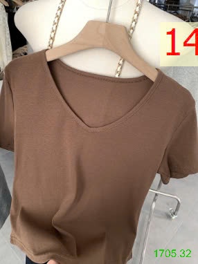 25HA1705.32 - ÁO ĐUÔI TÔM CỔ V NỮ
