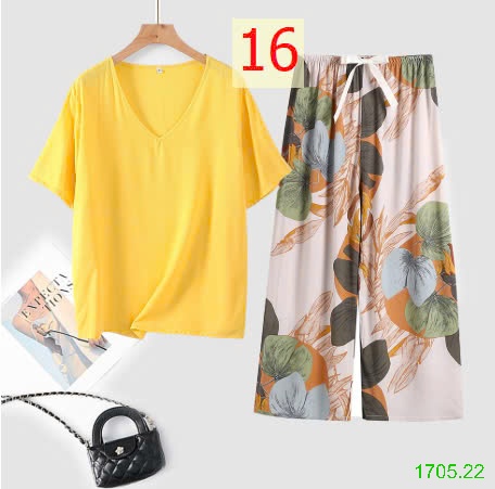 25HA1705.22 - BỘ MẶC NHÀ QUẦN DÀI NỮ