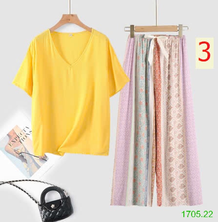 25HA1705.22 - BỘ MẶC NHÀ QUẦN DÀI NỮ