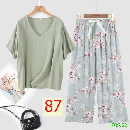 25HA1705.22 - BỘ MẶC NHÀ QUẦN DÀI NỮ
