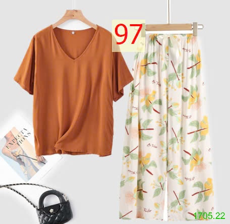 25HA1705.22 - BỘ MẶC NHÀ QUẦN DÀI NỮ