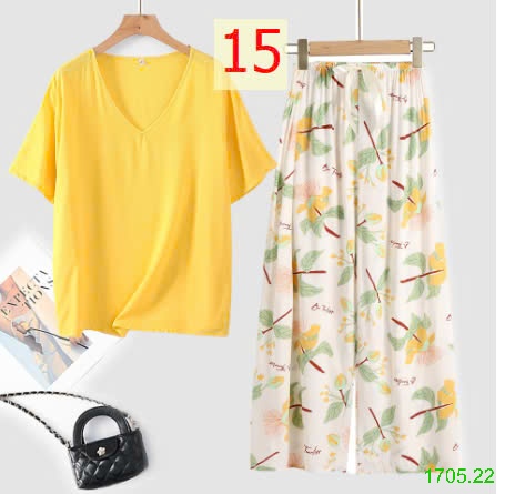 25HA1705.22 - BỘ MẶC NHÀ QUẦN DÀI NỮ
