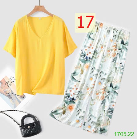 25HA1705.22 - BỘ MẶC NHÀ QUẦN DÀI NỮ