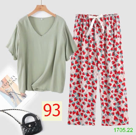 25HA1705.22 - BỘ MẶC NHÀ QUẦN DÀI NỮ