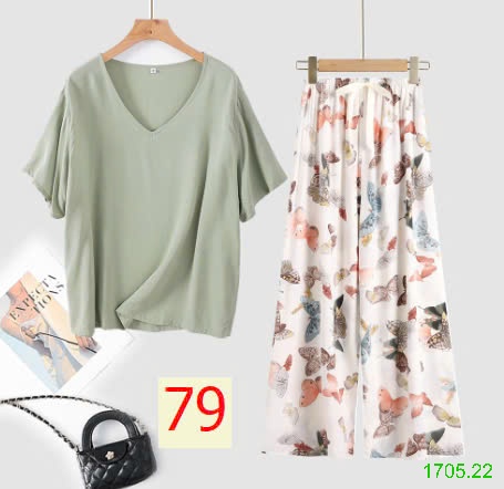 25HA1705.22 - BỘ MẶC NHÀ QUẦN DÀI NỮ