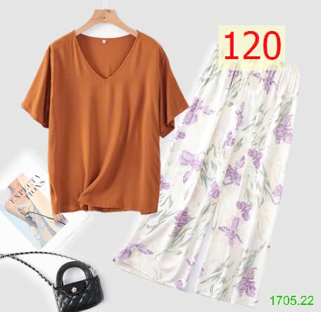 25HA1705.22 - BỘ MẶC NHÀ QUẦN DÀI NỮ