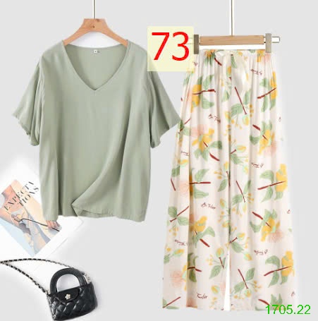 25HA1705.22 - BỘ MẶC NHÀ QUẦN DÀI NỮ