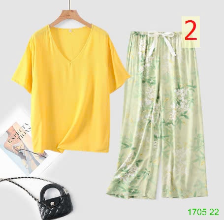 25HA1705.22 - BỘ MẶC NHÀ QUẦN DÀI NỮ