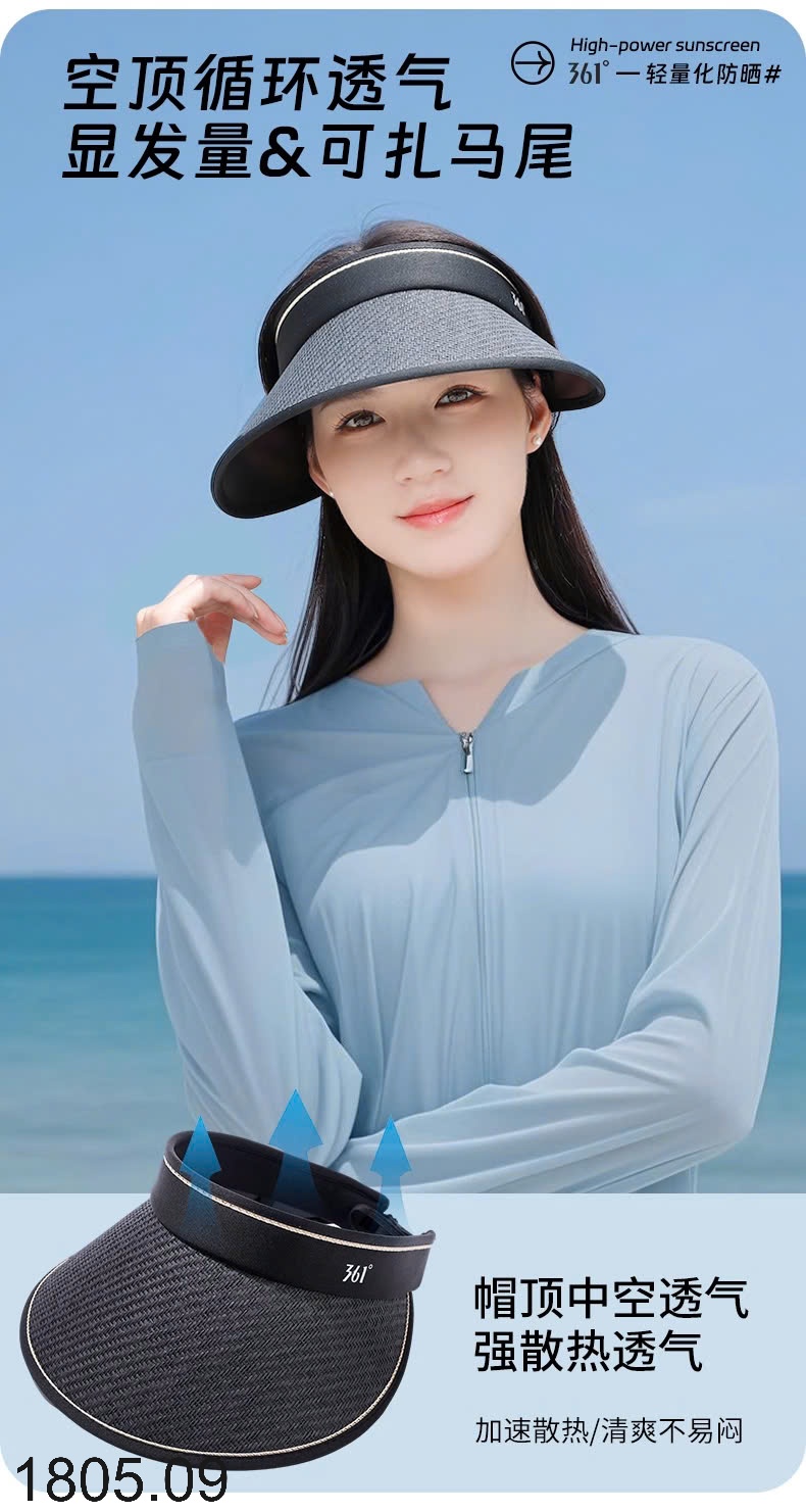 25HA1805.09 - MŨ VÀNH RỘNG CHỐNG NẮNG NỮ