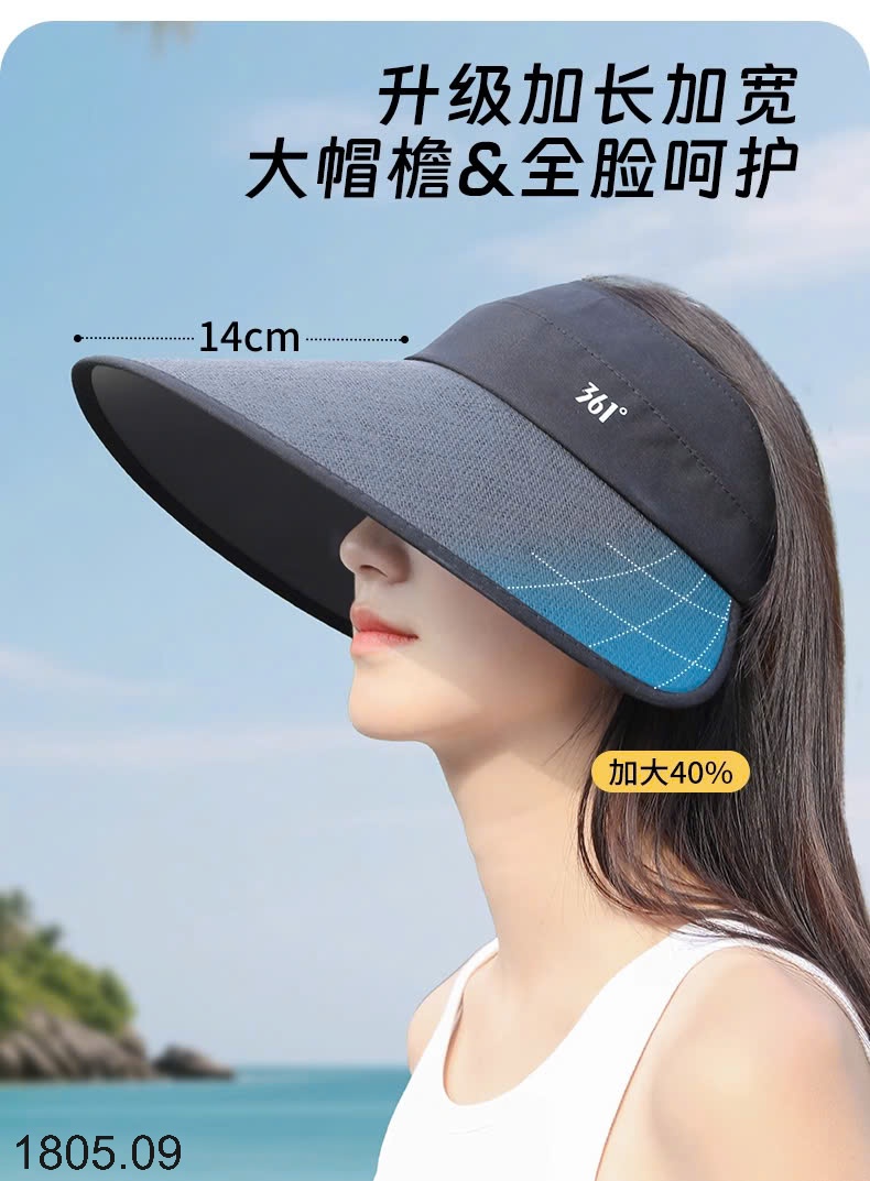 25HA1805.09 - MŨ VÀNH RỘNG CHỐNG NẮNG NỮ