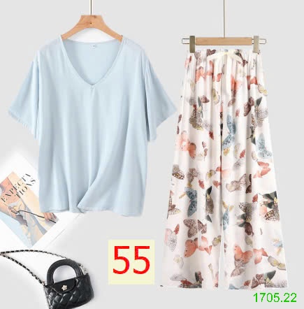 25HA1705.22 - BỘ MẶC NHÀ QUẦN DÀI NỮ