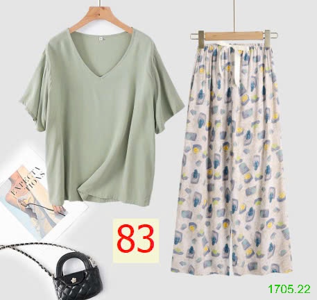 25HA1705.22 - BỘ MẶC NHÀ QUẦN DÀI NỮ